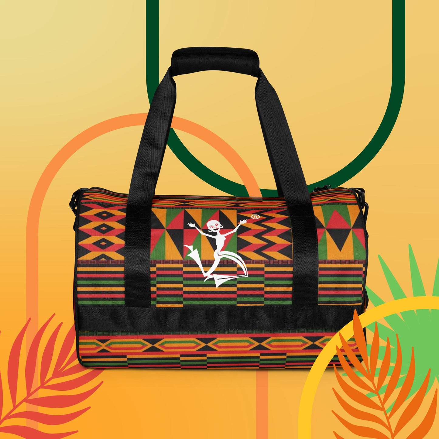 Kukuwa® Kente Joy All-over print gym bag