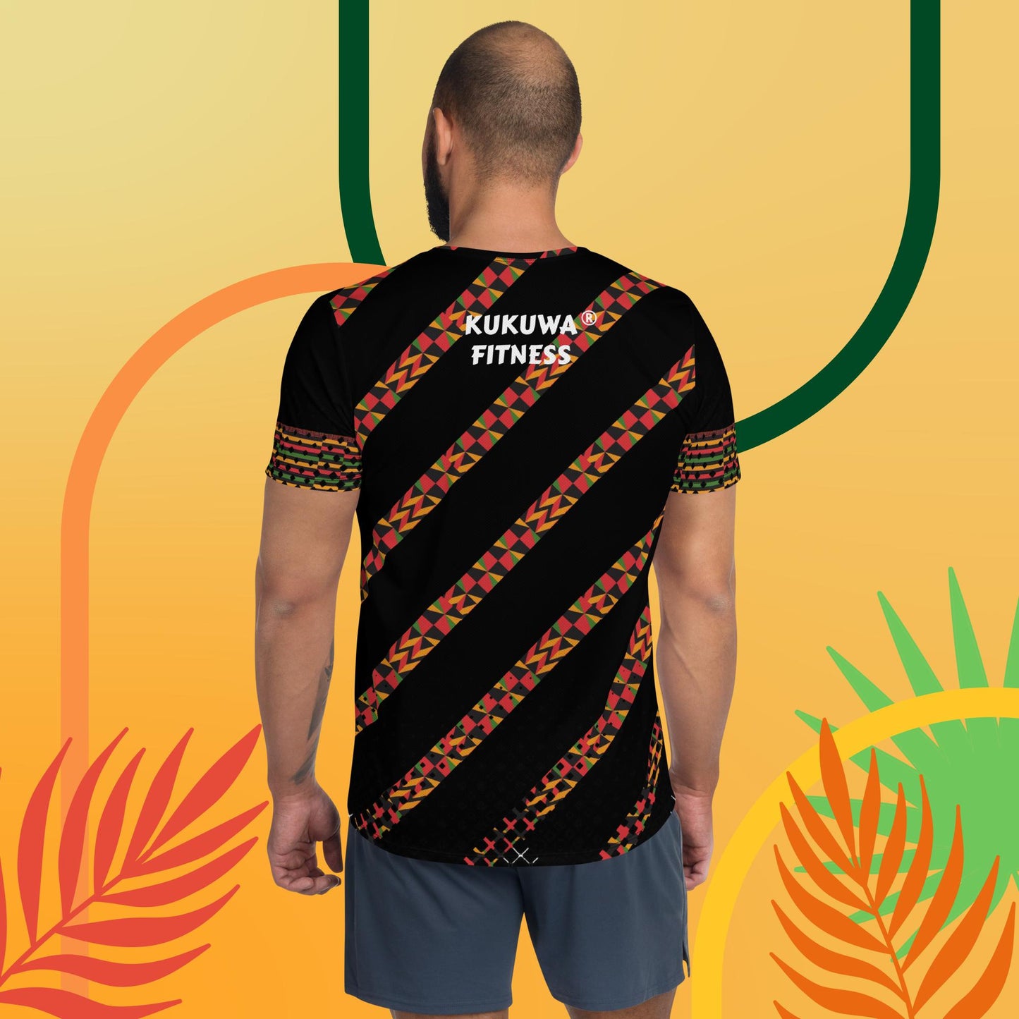 Kukuwa® Kente Joy Men's Athletic T-shirt