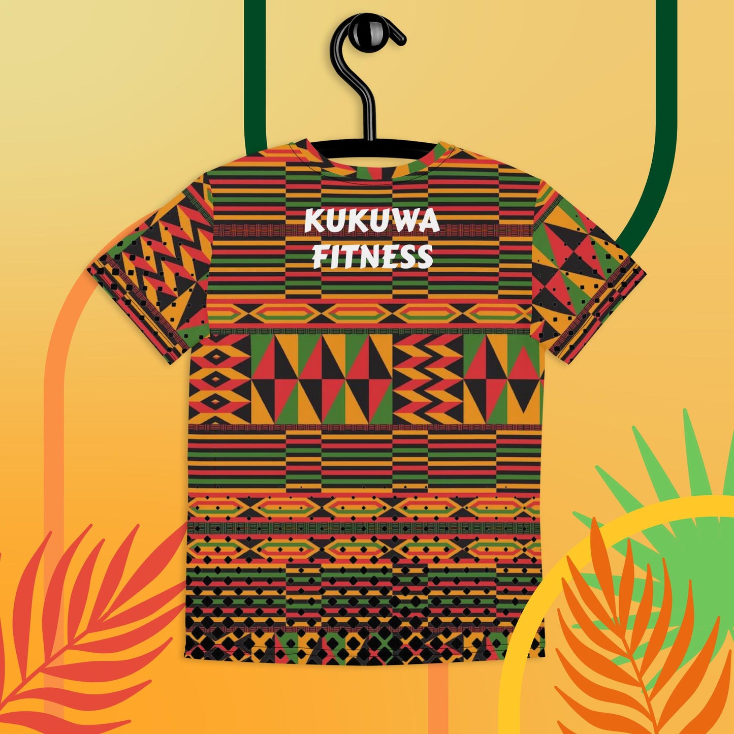 Kukuwa® Kente Joy Youth crew neck t-shirt