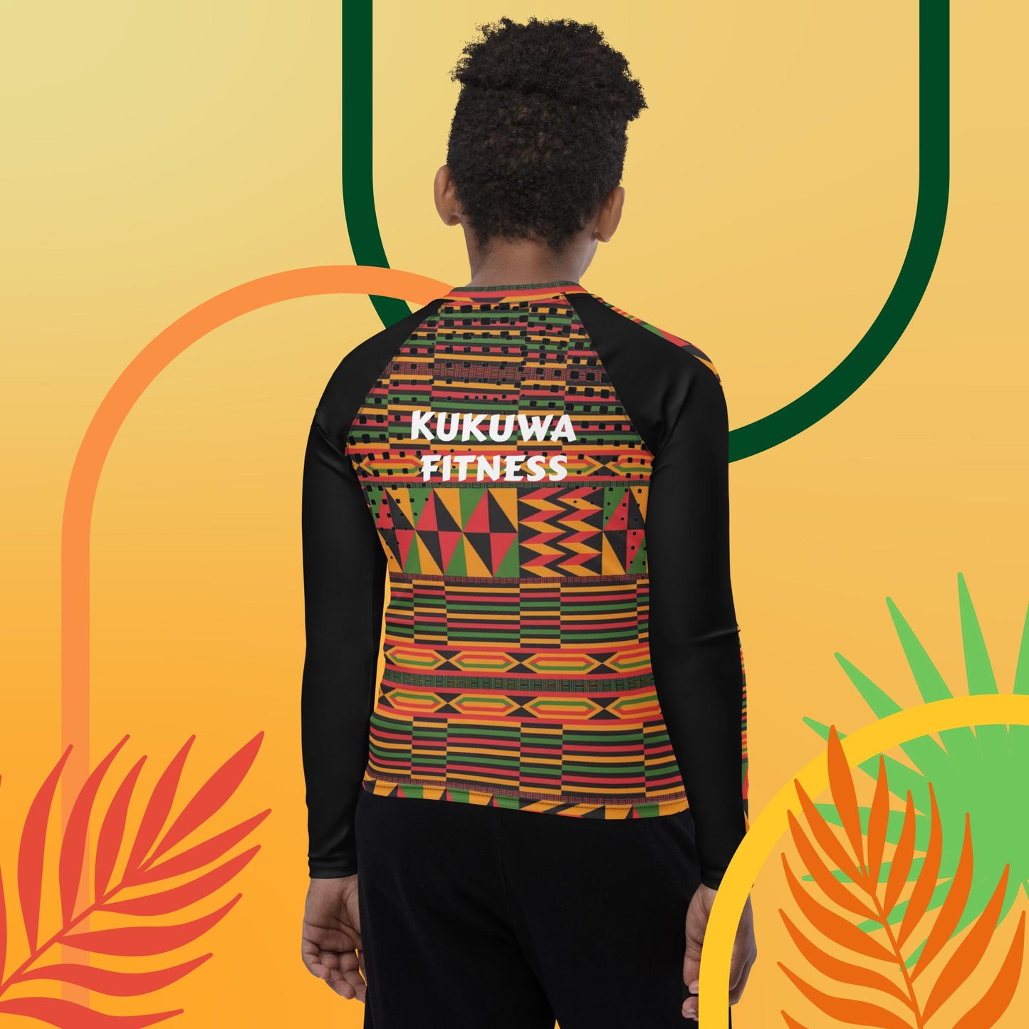 Kukuwa® Kente Joy Youth Rash Guard