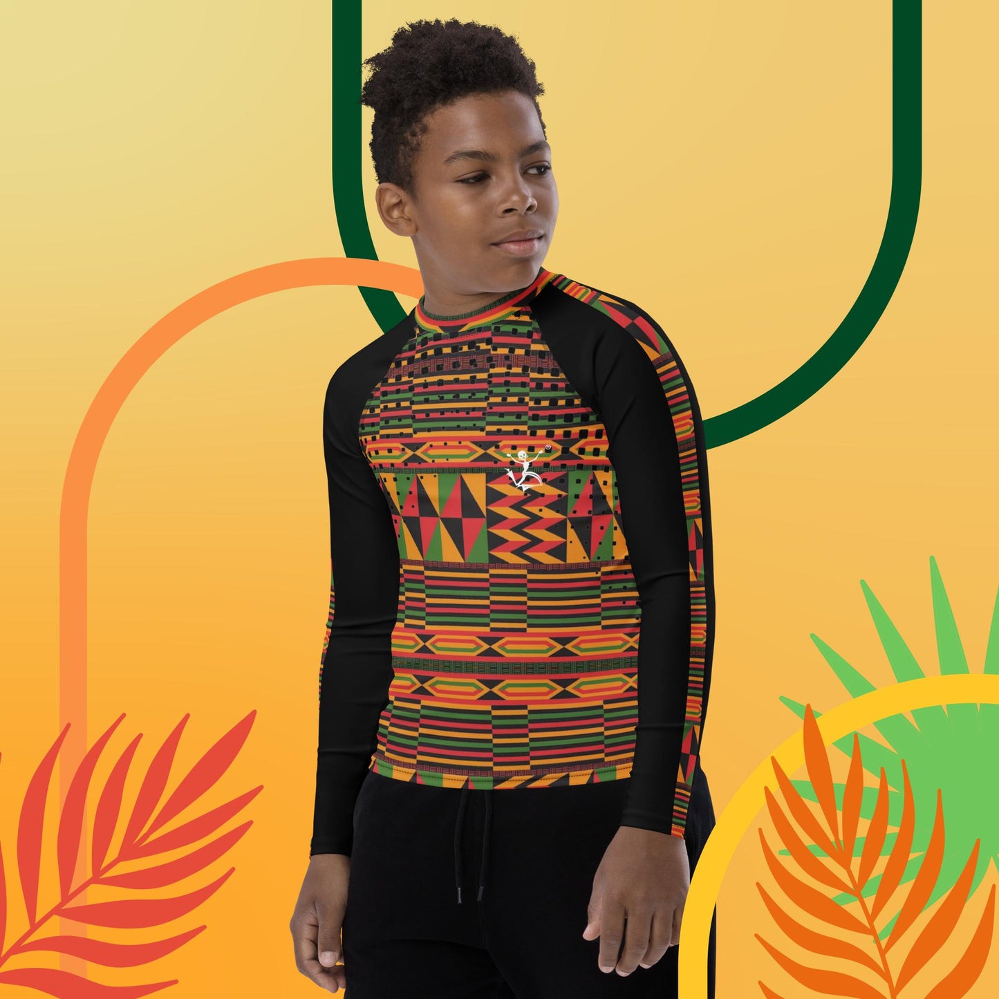 Kukuwa® Kente Joy Youth Rash Guard