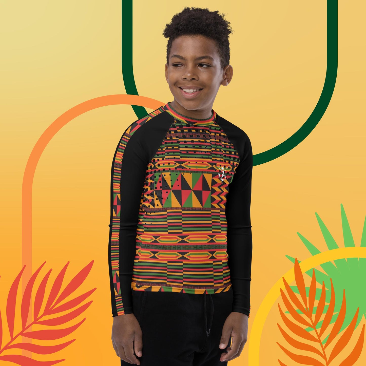 Kukuwa® Kente Joy Youth Rash Guard