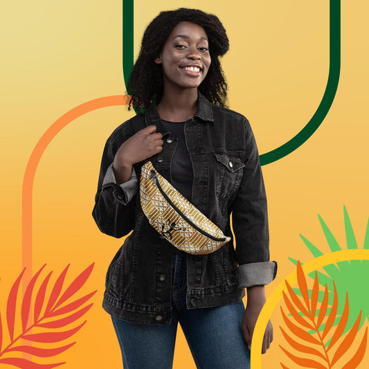 Kukuwa® Golden Kente Fanny Pack