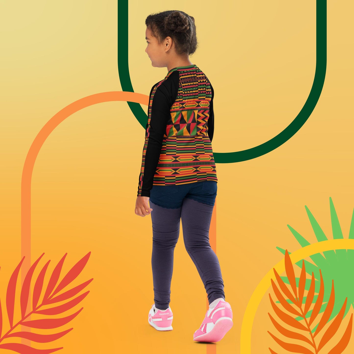 Kukuwa® Kente Joy Kids Rash Guard