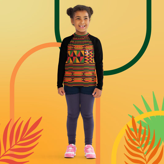 Kukuwa® Kente Joy Kids Rash Guard