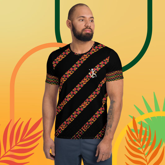 Kukuwa® Kente Joy Men's Athletic T-shirt