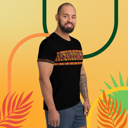 Kukuwa® Kente Joy Men's Athletic T-shirt