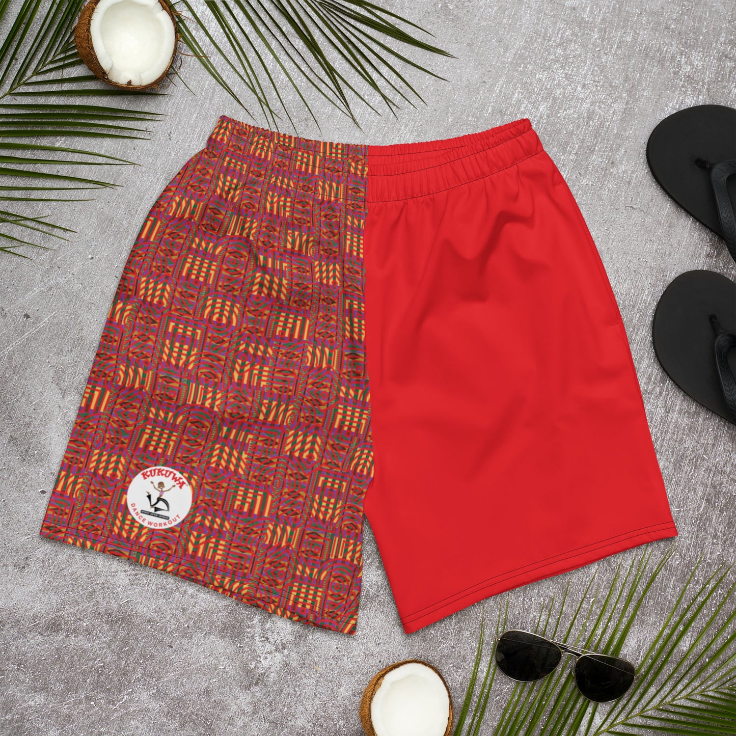 Men's Recycled Athletic Kente Shorts KUKUWA® Fitness