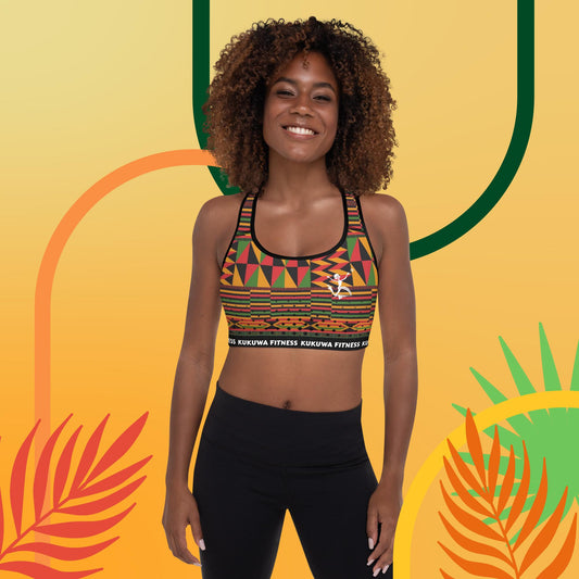 Kukuwa® Kente Joy Padded Sports Bra