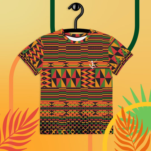 Kukuwa® Kente Joy Youth crew neck t-shirt