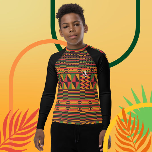 Kukuwa® Kente Joy Youth Rash Guard